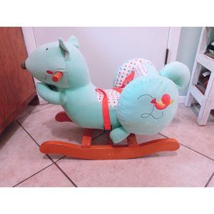 labebe  Baby Rocking Squirrell Kids Ride on Toy, Wooden Rocker CUTE  Assembled
